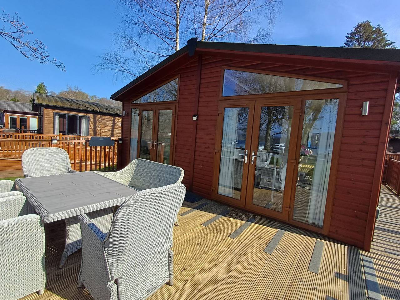 Lodge für 6 Personen mit Ausblick in White Cross Bay, Lake District