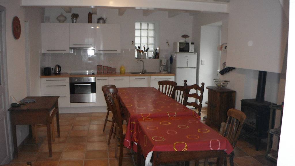 Gite près de la Plage de Sorlock - Lave-linge, TV, Cuisine, Lave-vaisselle in Quimiac, Mesquer