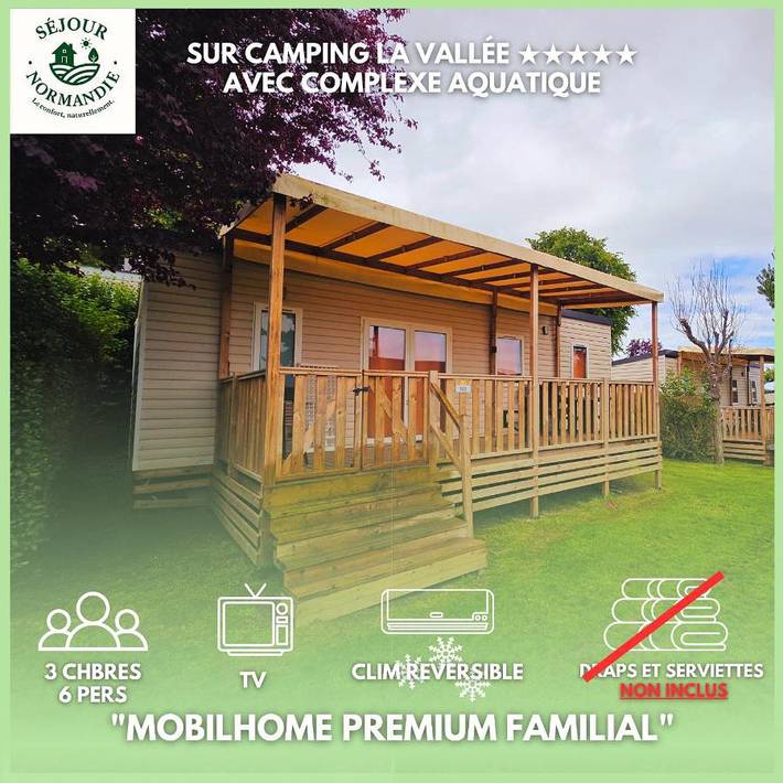 Camping pour 6 personnes, avec jardin et piscine