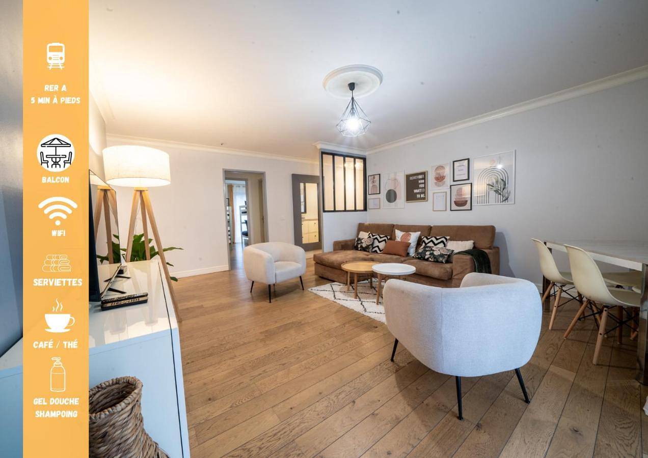 Appartement entier, Le Bord de Seine 5min à pieds Gare Parking Privé Gratuit in Rueil-Malmaison, Hauts-de-Seine