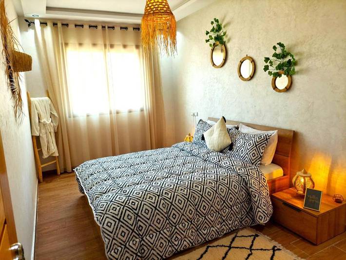Location de vacances pour 4 personnes, avec terrasse et vue à El Jadida