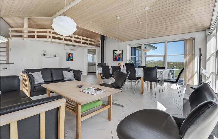 Ferienhaus für 10 Personen, mit Terrasse und Whirlpool sowie Garten und Sauna, mit Haustier in Flovt Strand - 4