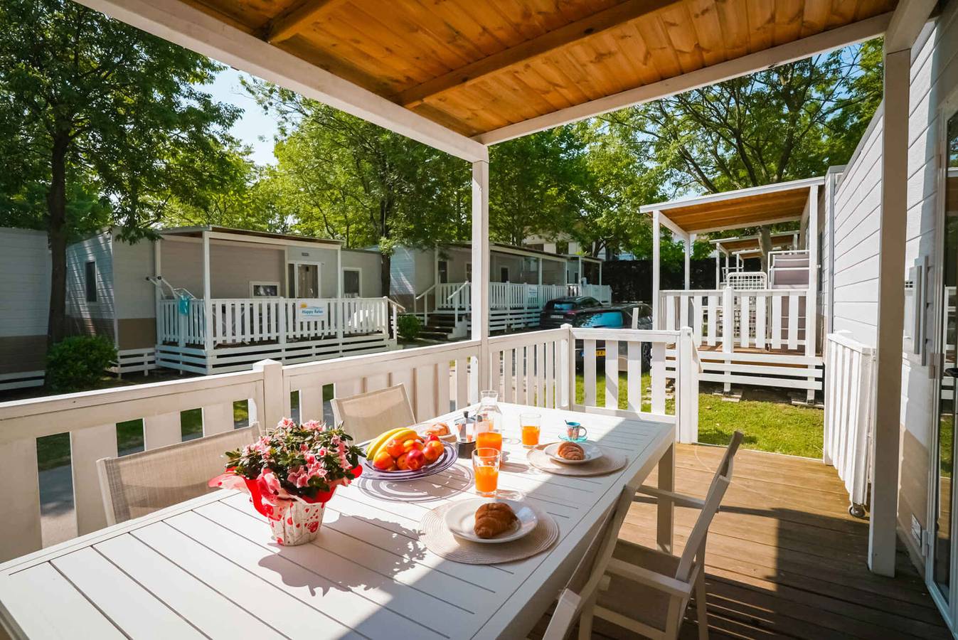 Mobilehome mit Klimaanlage, Terrasse und Pool  in Torre di Bari, Ogliastra Provinz