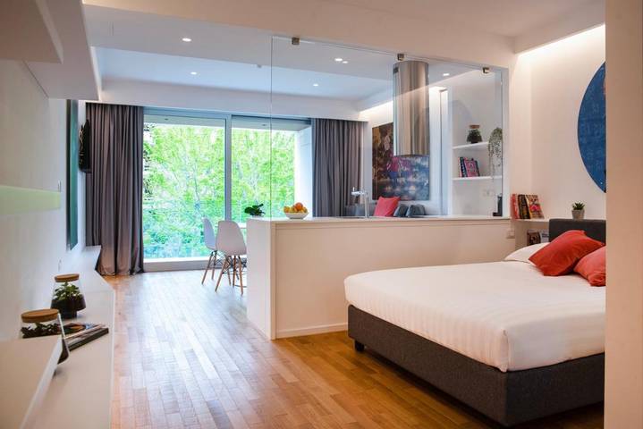 Aparthotel para 4 personas, con vistas y jardín, Se admiten mascotas - 1