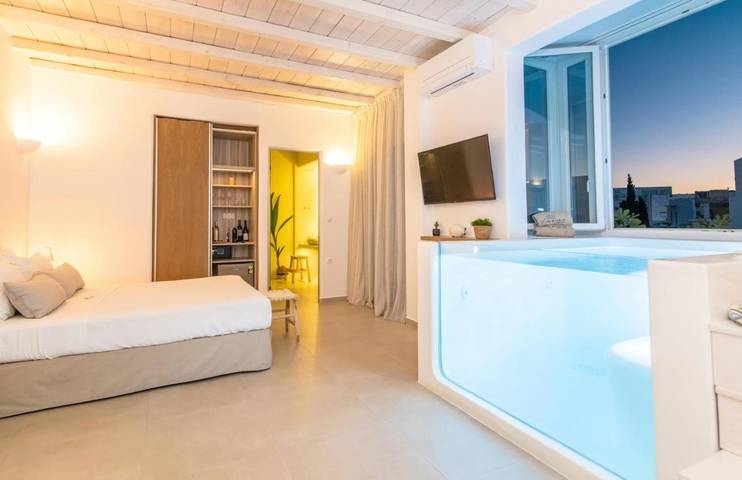 Maison d’hôte pour 4 personnes, avec jacuzzi ainsi que jardin et sauna, adapté aux familles dans Tinos - 2