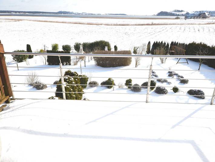 Ferienwohnung für 3 Personen, mit Balkon und Terrasse sowie Garten und Ausblick in Groß Zicker