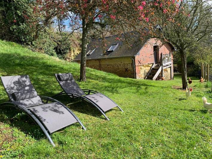 Location de vacances pour 3 personnes, avec jardin à Vimoutiers