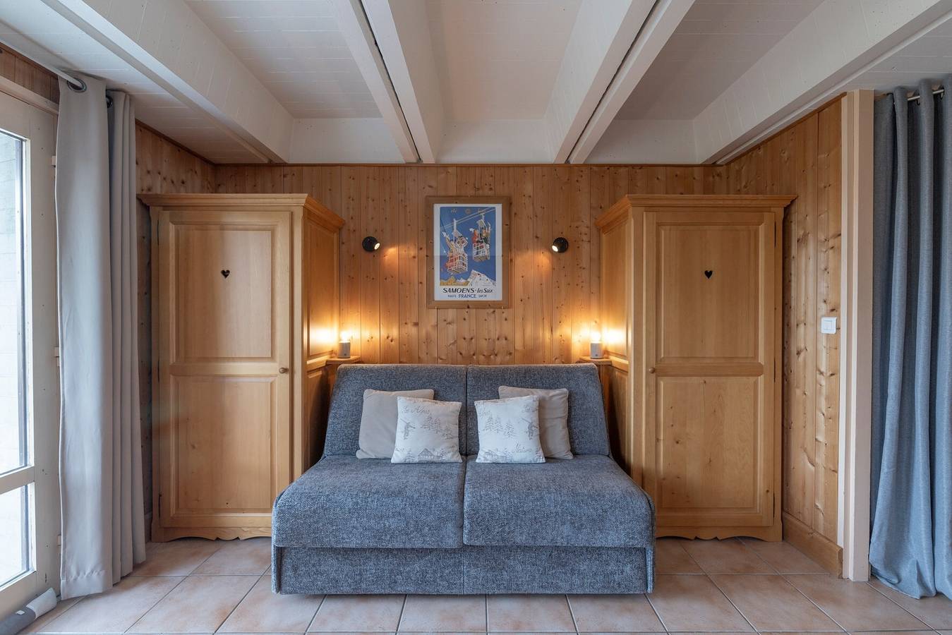 Ganze Wohnung, Appartement „Flaine Studio J3“ mit Bergblick, Balkon und Wlan in Flaine, Arâches-la-Frasse