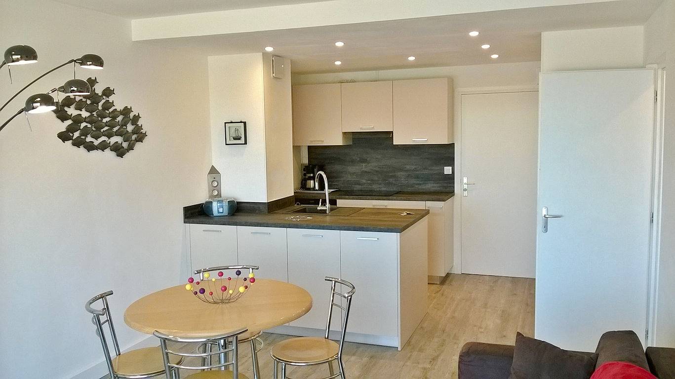 Appartement entier, Appartement 2 pièces 50 m² 1er étage face à la mer in Quiberon, Côte des Mégalithes