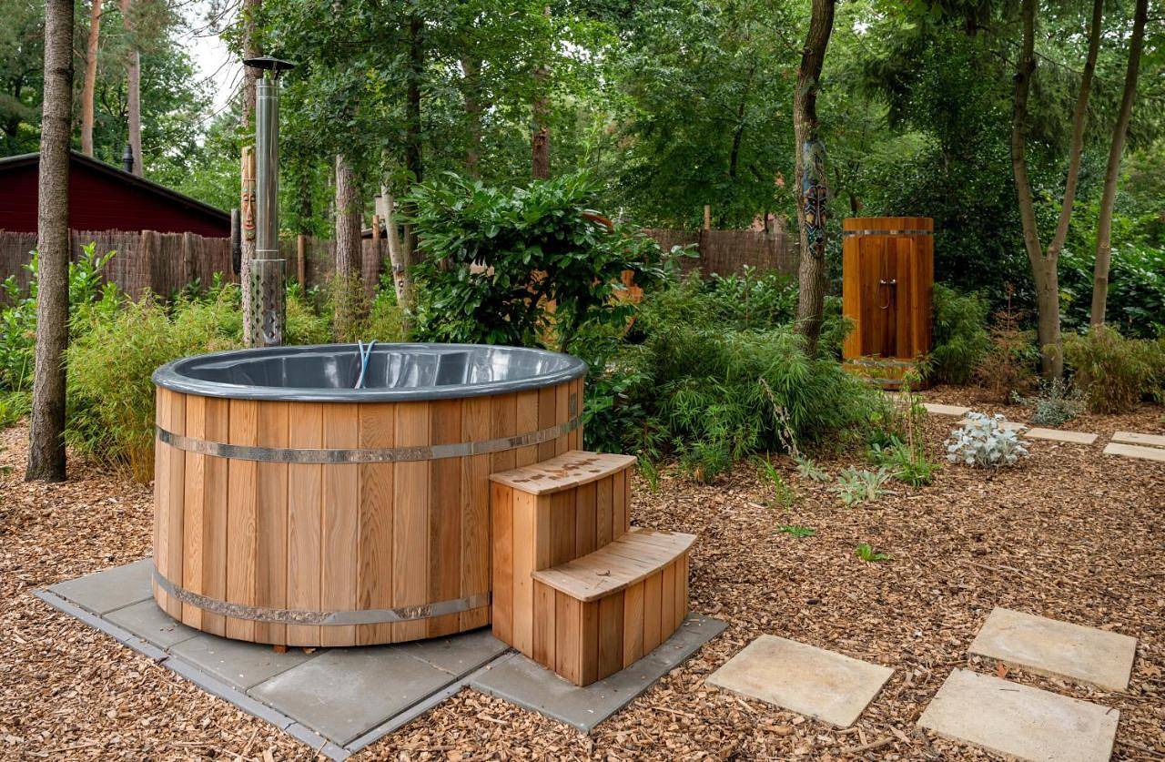 Zen-Bungalow No 4 met sauna en hottub in Hardenberg, Regio Zwolle