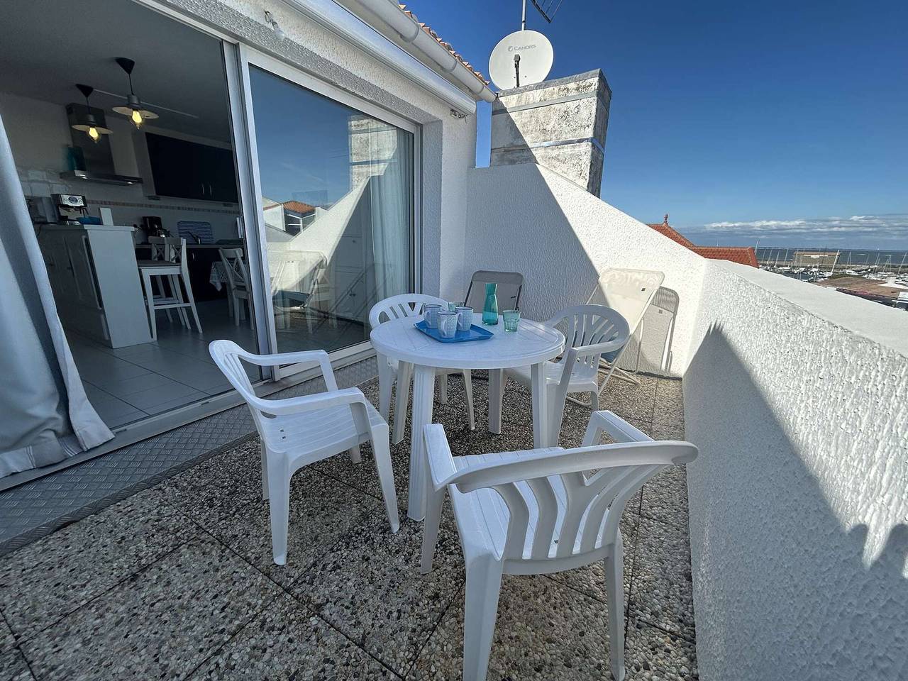 Ganze Wohnung, 2-Zimmer-Wohnung mit Balkon und Privatparkplatz in L'Herbaudière, Noirmoutier-en-l'Île