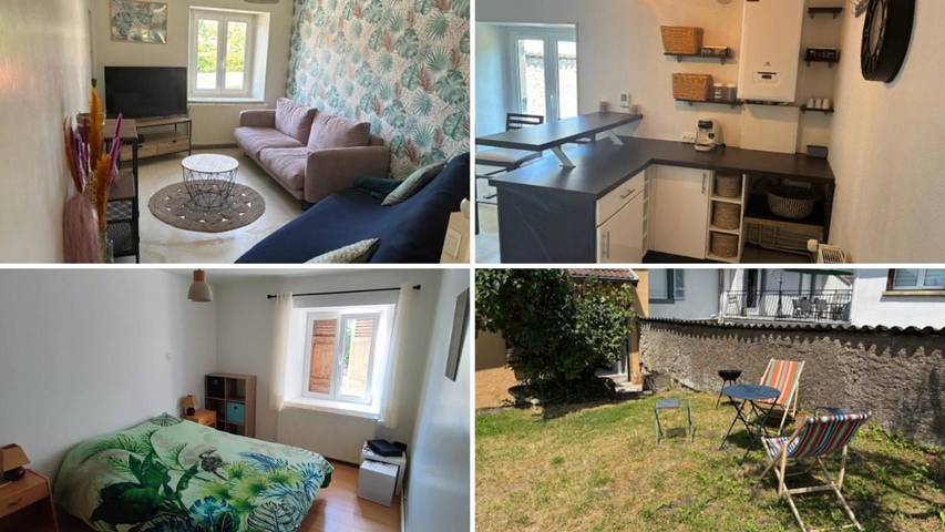 Appartement de vacances pour 4 personnes, avec vue et jardin