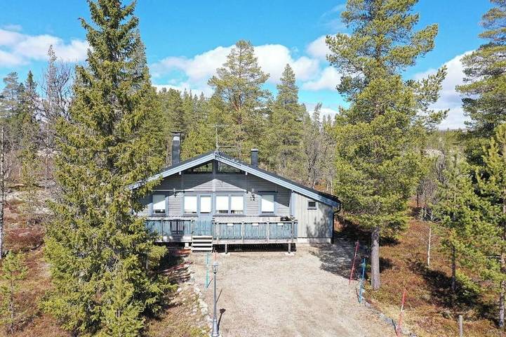 Blockhütte für 8 Personen, mit Balkon und Sauna - 1