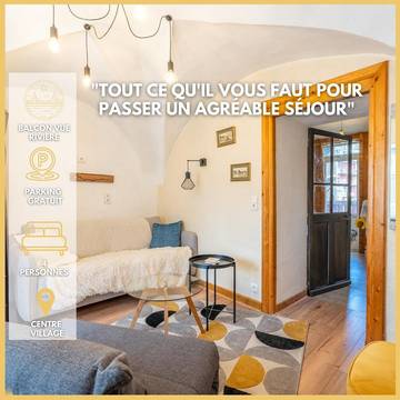 Gîte pour 4 personnes, avec vue et balcon dans Office De Tourisme De Flumet