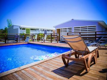 Maison de vacances pour 10 personnes, avec piscine ainsi que jardin et bassin pour enfant en Guadeloupe