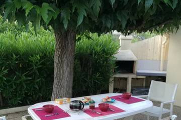 Cottage pour 4 personnes, avec balcon et jardin dans Torreilles-Plage
