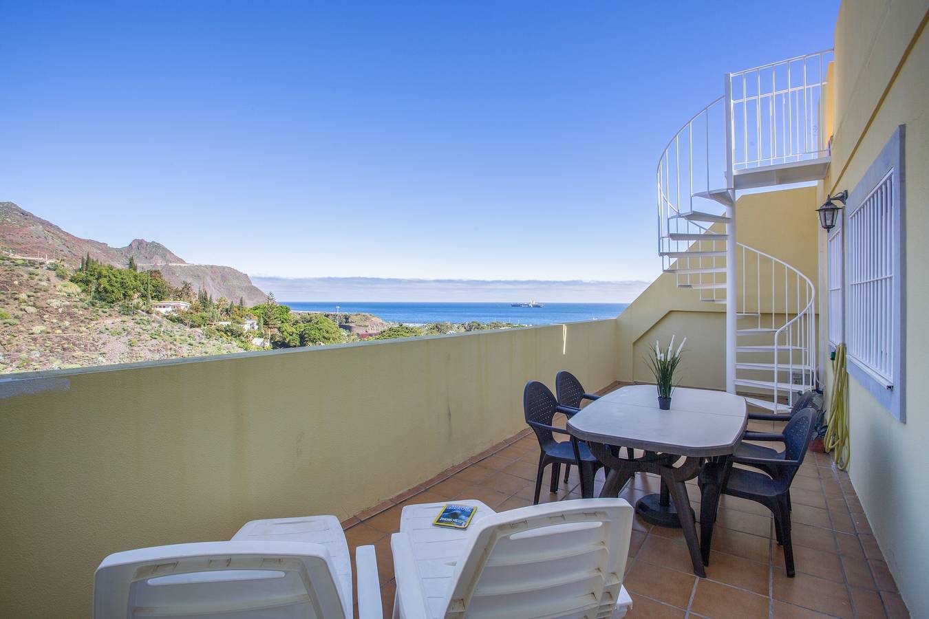Dachwohnung in San Andrés mit Meerblick und Wlan in Las Barranqueras, Santa Cruz de Tenerife
