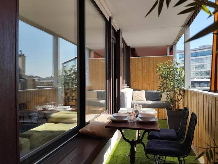 Gîte pour 2 personnes, avec balcon et vue dans Paris Rue Sextius Michel - 3