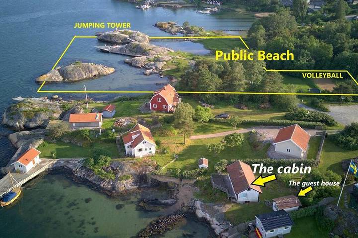Ferienhaus für 6 Personen, mit Ausblick und Garten, kinderfreundlich in Tjörn