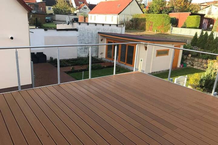 Ferienwohnung für 3 Personen, mit Balkon und Terrasse sowie Garten und Ausblick in Gützkow - 4