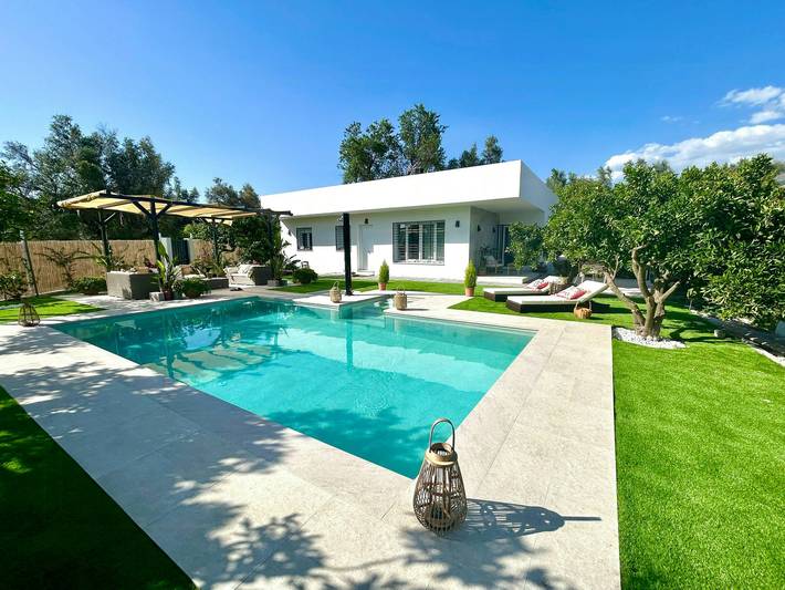 Apartamento para 8 personas, con jardín y terraza en El Valle