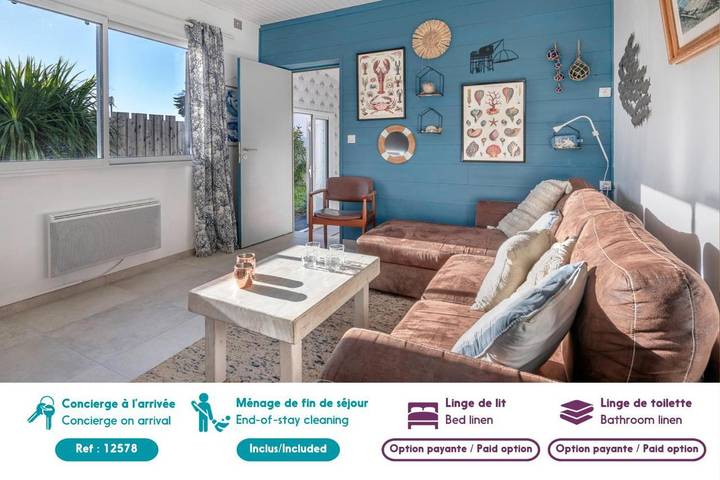 Location de vacances pour 4 personnes, avec terrasse et jardin dans Plage de la Sennetière - 2