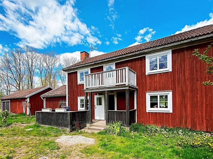 Ferienhaus für 7 Personen, mit Terrasse und Seeblick in Schweden