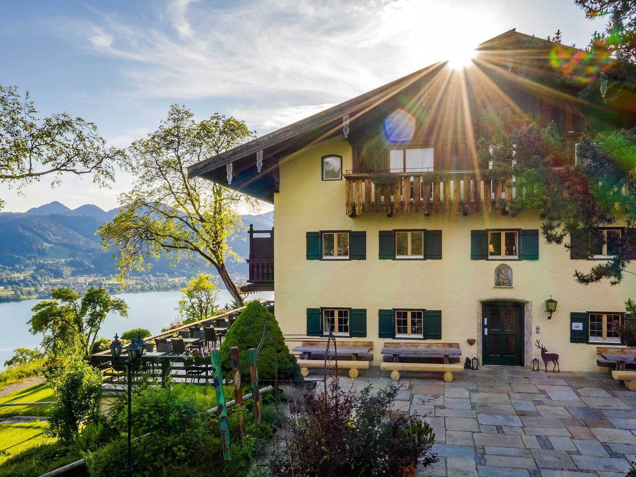 Der Westerhof - Hotel in Tegernsee - Doppelzimmer Berghaus in Bayerische Alpen