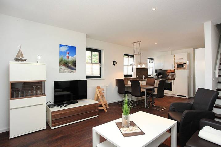 Ferienwohnung für 4 Personen, mit Balkon und Terrasse sowie Sauna auf Borkum
