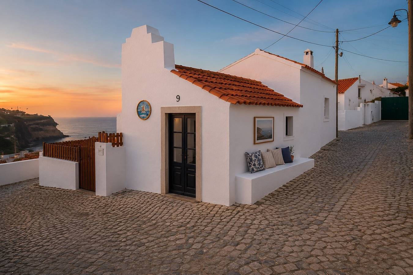 Casa de por do sol Vista Mar, Terraço Privado e Varanda in Azenhas do Mar, Costa de Lisboa