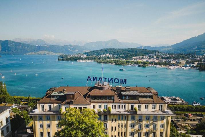 Hotel für 2 Personen, mit Balkon und Terrasse sowie Whirlpool und Seeblick in Luzern