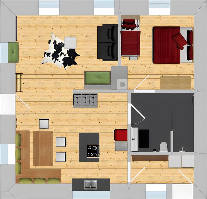 Ferienwohnung für 6 Personen, mit Garten in Münstertal - 2