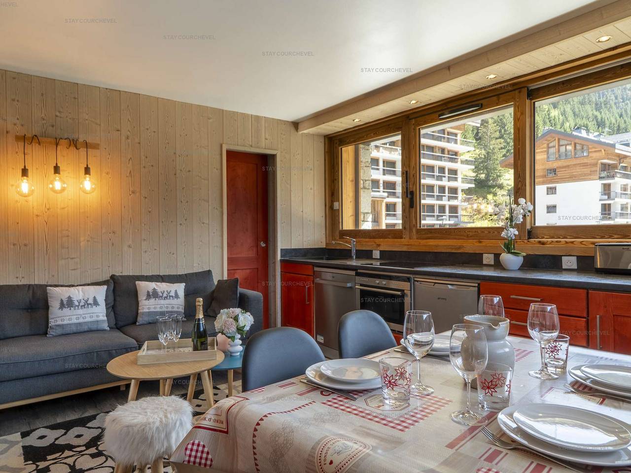 Apartamento entero, Apartamento para 6 en Courchevel, acceso directo a pistas in Courchevel 1650 (Moriond), Saint-Bon-Tarentaise