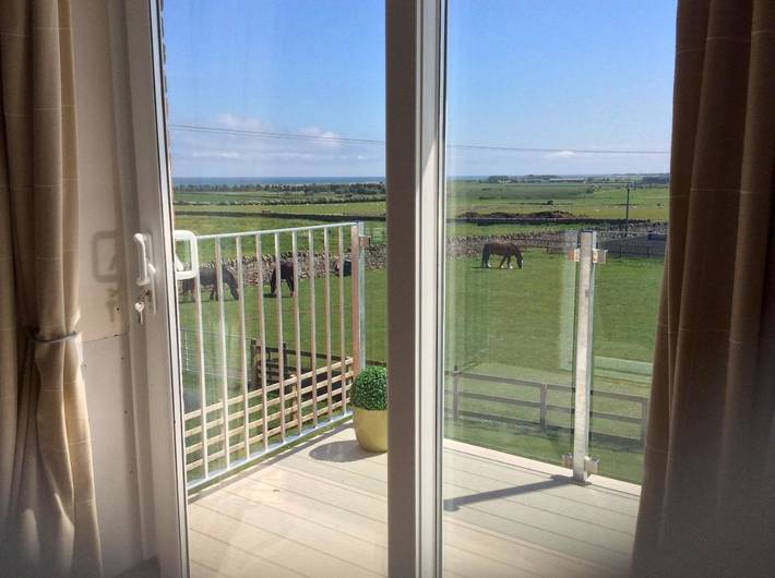 B&b for 2 people, with view and garden in Northumberland