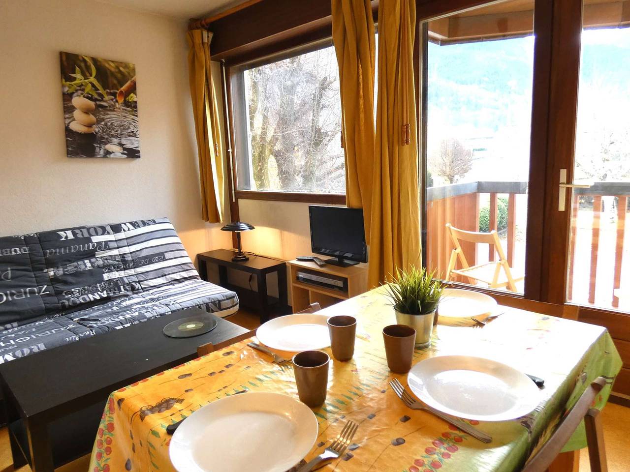 Ganze Wohnung, Gemütliche Ferienwohnung mit Balkon, Fitnessraum und Sauna, in Pistennähe für 4 Personen in Vignec, Nationalpark Pyrenäen