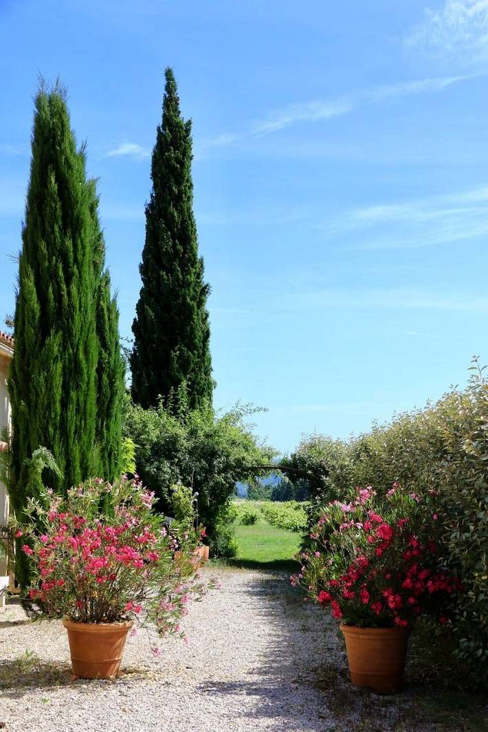 Location de vacances pour 3 personnes, avec vue ainsi que piscine et jardin à Cucuron - 4