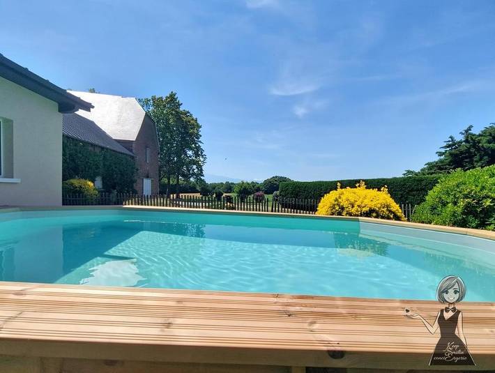 Location de vacances pour 15 personnes, avec Terrasse ainsi que Jardin et Vue dans Andoins