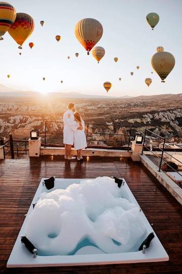 Hôtel pour 2 personnes, avec terrasse et jacuzzi dans Uçhisar