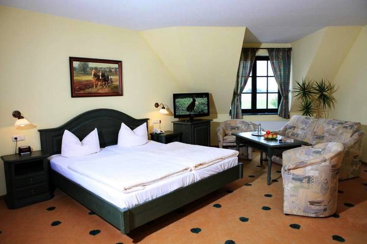 Hotel für 3 Personen, mit Terrasse und Garten sowie Sauna in Gotthun