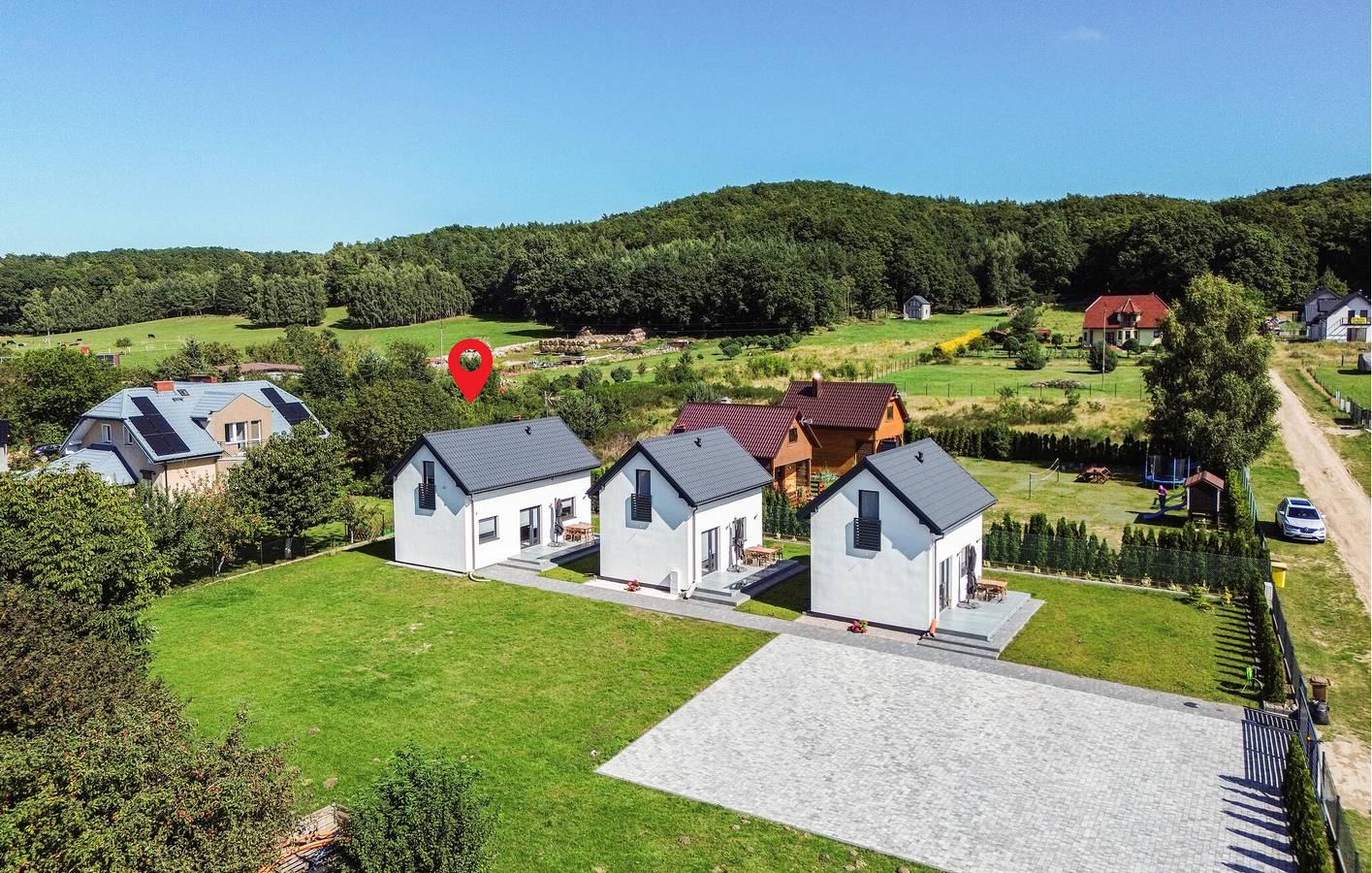 Ferienhaus für 6 Personen mit Terrasse in Krokowa