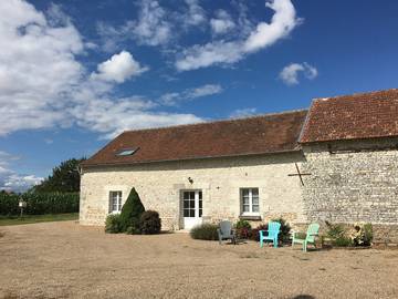 Gîte pour 12 personnes, avec terrasse et jardin, animaux acceptés en Indre-et-Loire