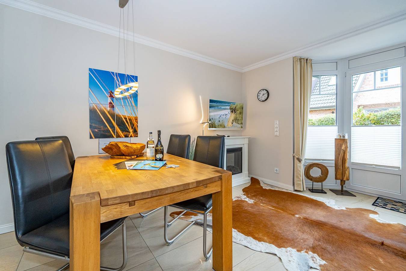 Ganze Wohnung, Ferienwohnung für bis zu 4 Personen mit Terrasse und Sauna. in Westerland, Sylt (Gemeinde)