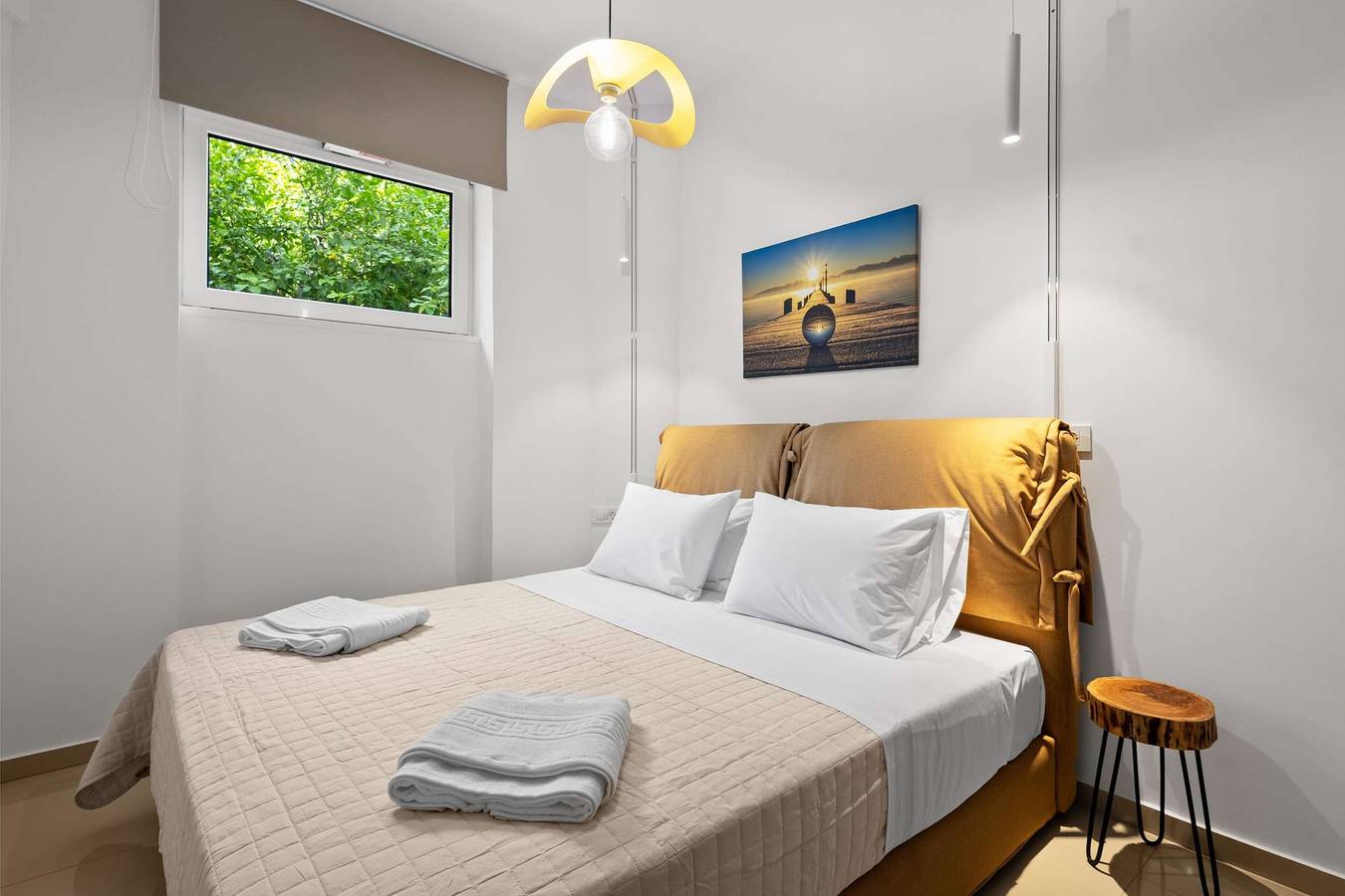 Geheel appartement, Vakantieappartement voor 3 personen met tuin in Daratsos, Chania en omgeving