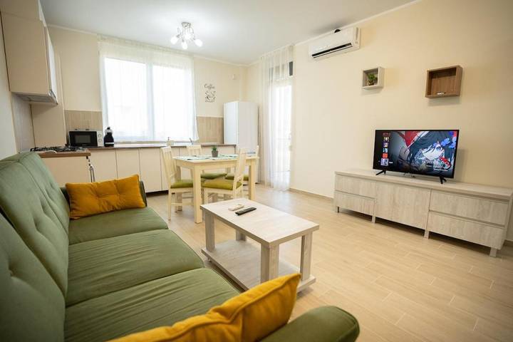 Appartement de vacances pour 4 personnes, avec Balcon ainsi que Terrasse et Vue