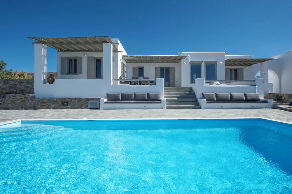 Aqua retraite in Paros met privé zwembad, prachtig zeezicht, vlakbij zandstranden in Parasporos, Paros