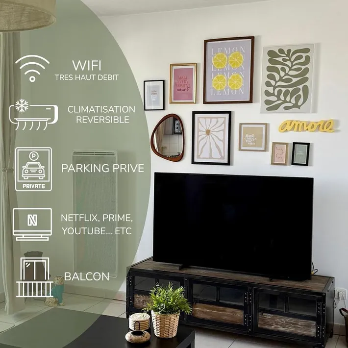 Appartement de vacances pour 4 personnes, avec balcon, animaux acceptés - 1