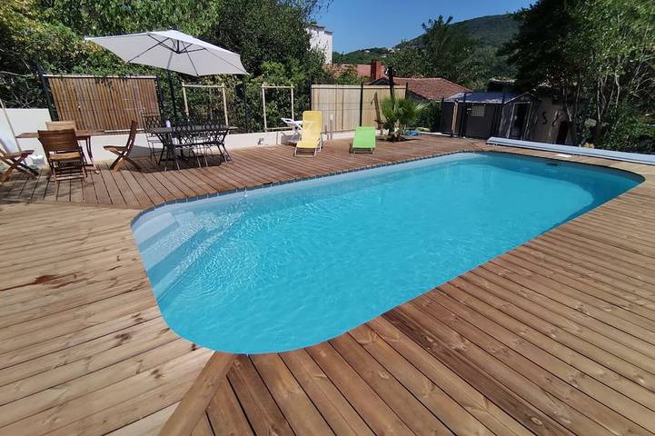 Maison de vacances pour 6 personnes, avec terrasse et jardin à Lamalou-les-Bains