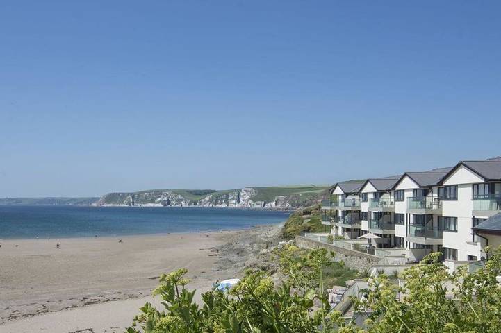 Holiday rental for 4 people, with garden and sauna as well as pool in Bigbury on Sea