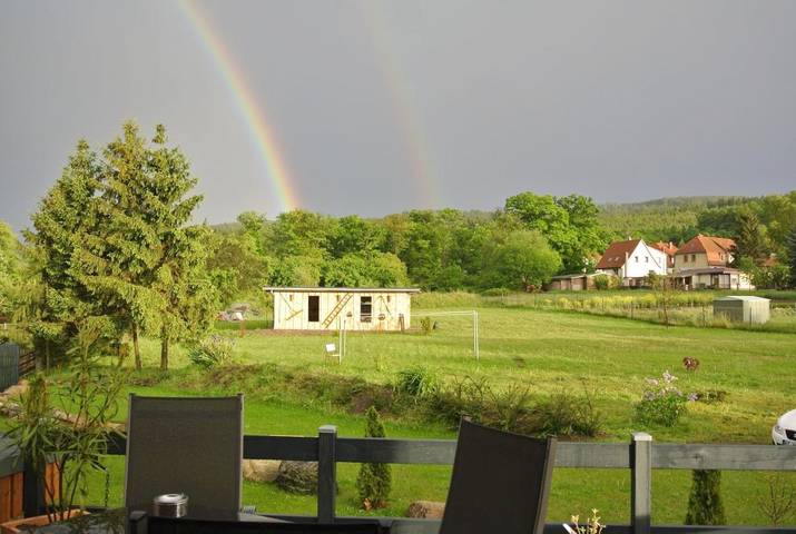 Ferienwohnung für 2 Personen, mit Terrasse und Garten sowie Ausblick
