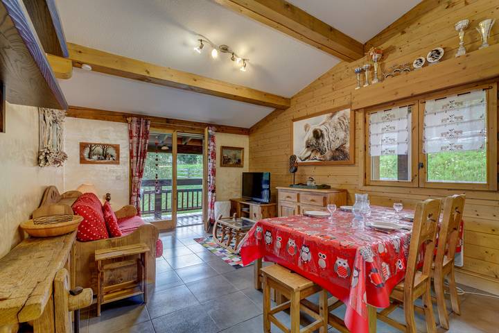 Location de vacances pour 6 personnes, avec Balcon à Praz-sur-Arly